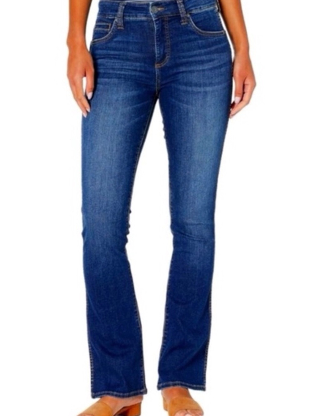 Kut From The Kloth Nicole Dark Blue Skinny Bootcut Jeans